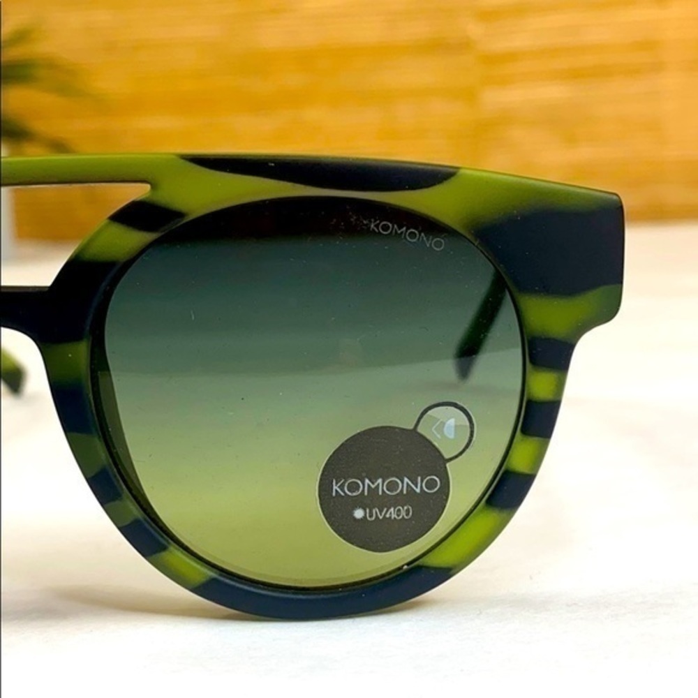 KOMONO Men’s NEW Dreyfuss Green Safari Sunglasses - Picture 6 of 16